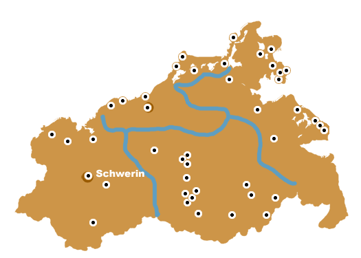 Karte Mecklenburg - Vorpommern